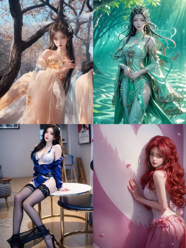 国漫女主壁纸精选 多为 AI 制作，介意勿存